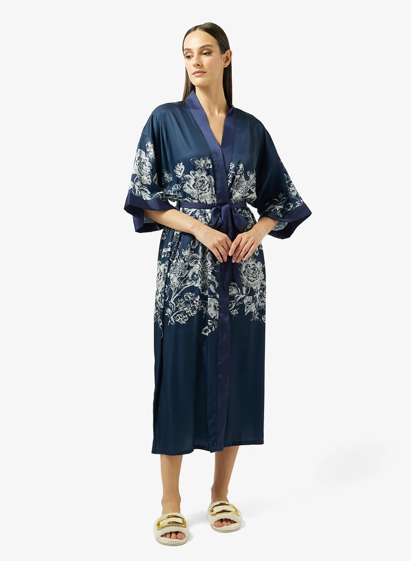 Khizana  Floral Print Night Robe for Women | Best Price UAE